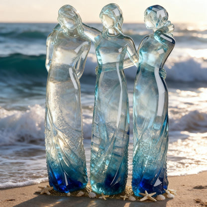 🔥LAST DAY 49% OFF🌊Sisters by My Side, Celebrates Friendships Three Sisters Sculpture