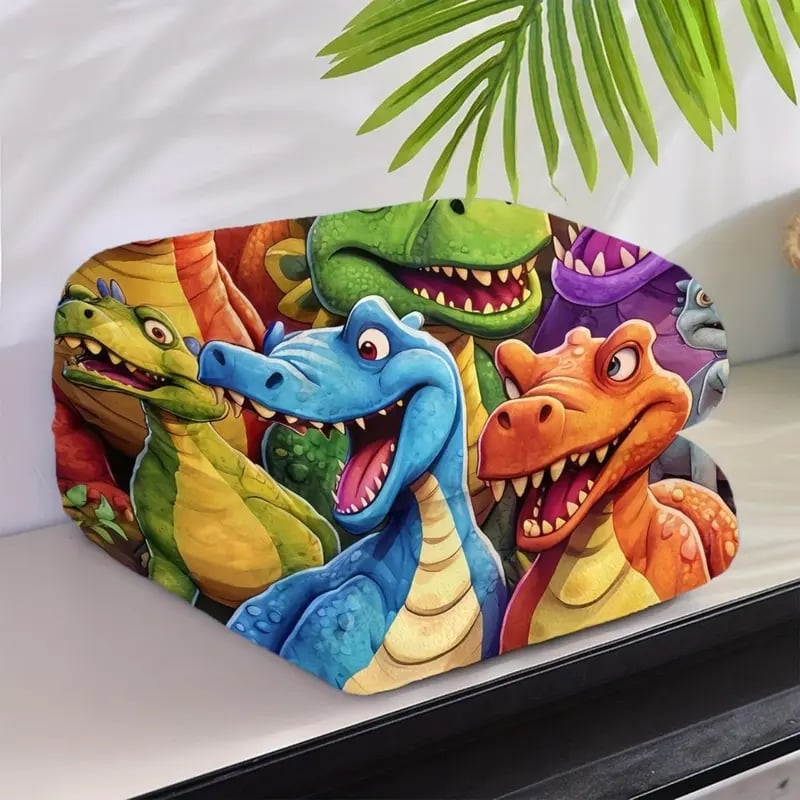 🔥Early Christmas Sale 49% OFF🦖Cute Smiling Dinosaurs HD Digital Print Flannel